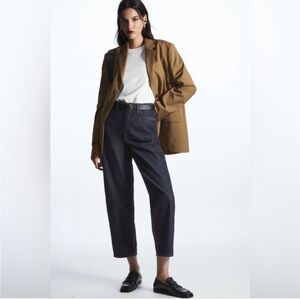 COS high rise Dark Blue Tapered Jeans